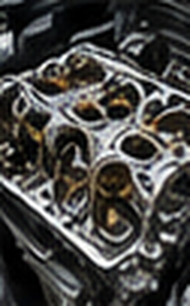 Jeep engine opened for repair