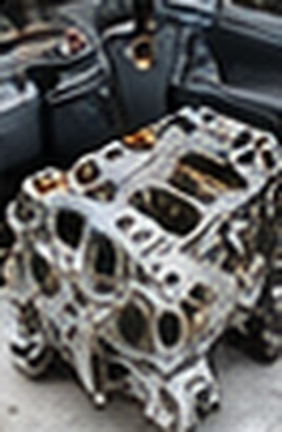 Engine component being repaired