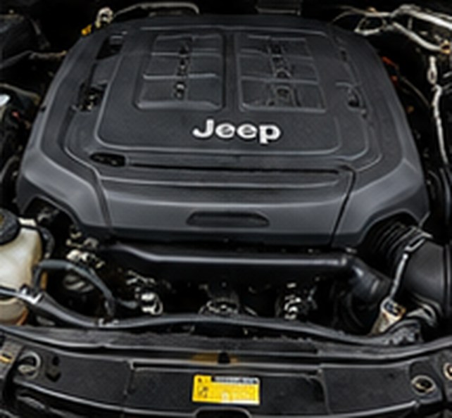 Jeep Grand Cherokee engine after repair, cover back on