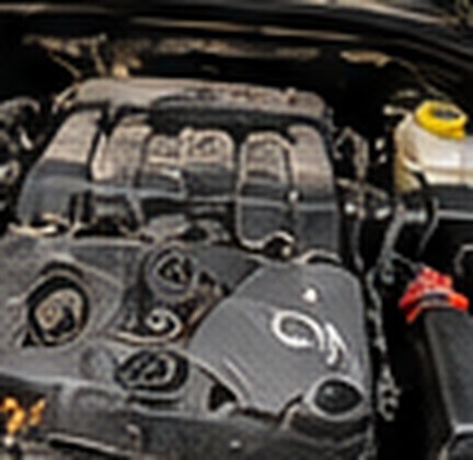 Jeep Grand Cherokee engine being reassembled