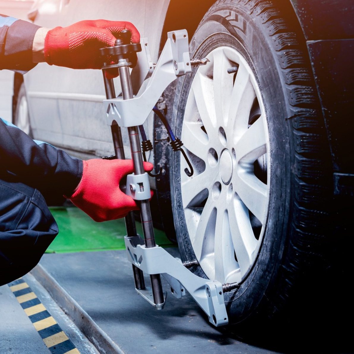 Precision wheel alignment service